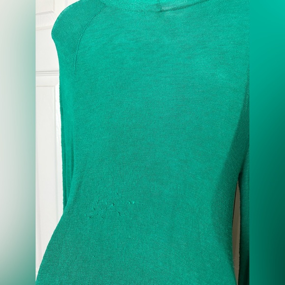 FREE PEOPLE Intimately Weekend Snuggle Turtleneck Shirt Top Blouse Emerald Kelly - Picture 11 of 15